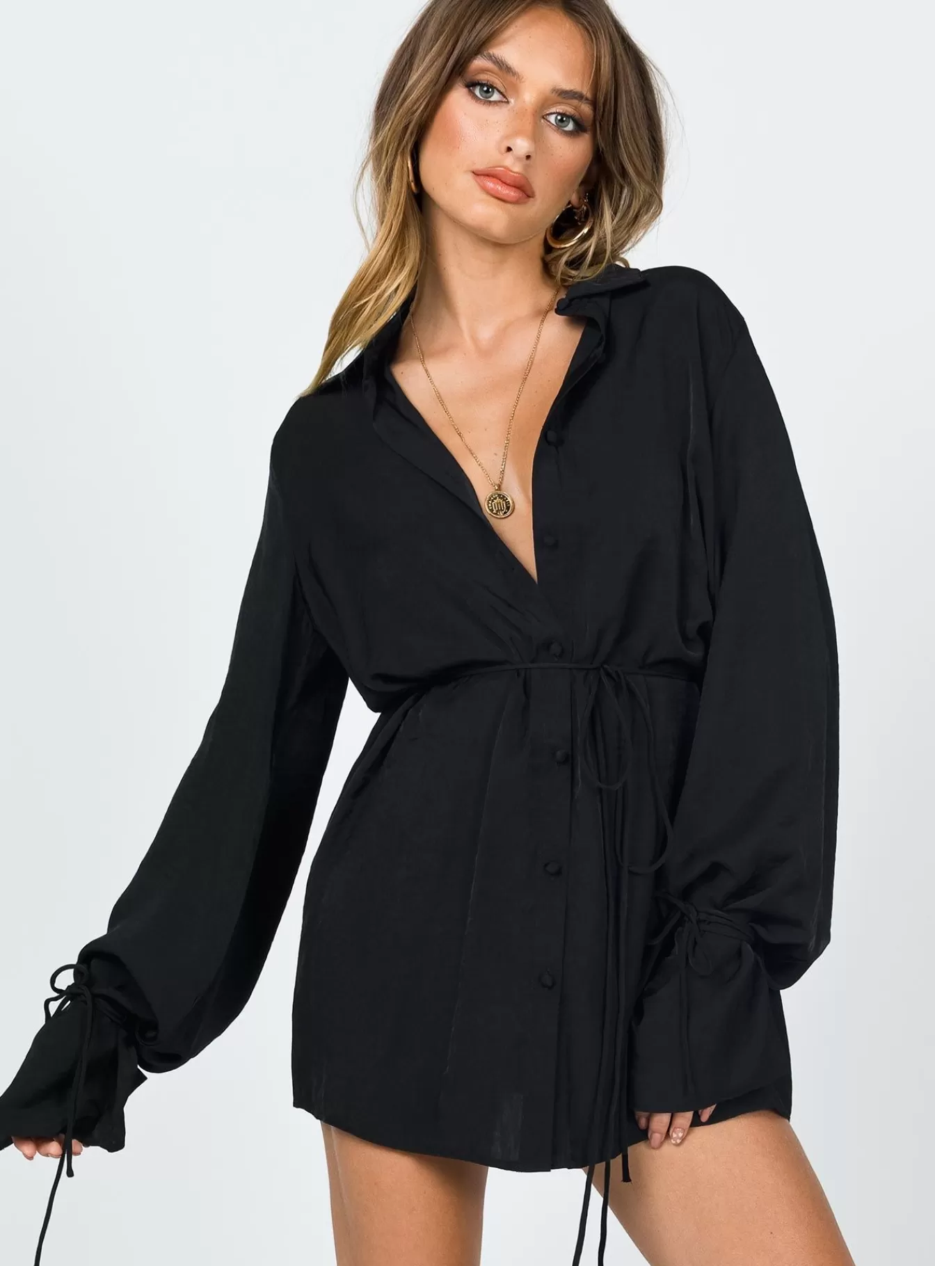 Princess Polly Mini Dresses | Forbidden Mini Dress Black
