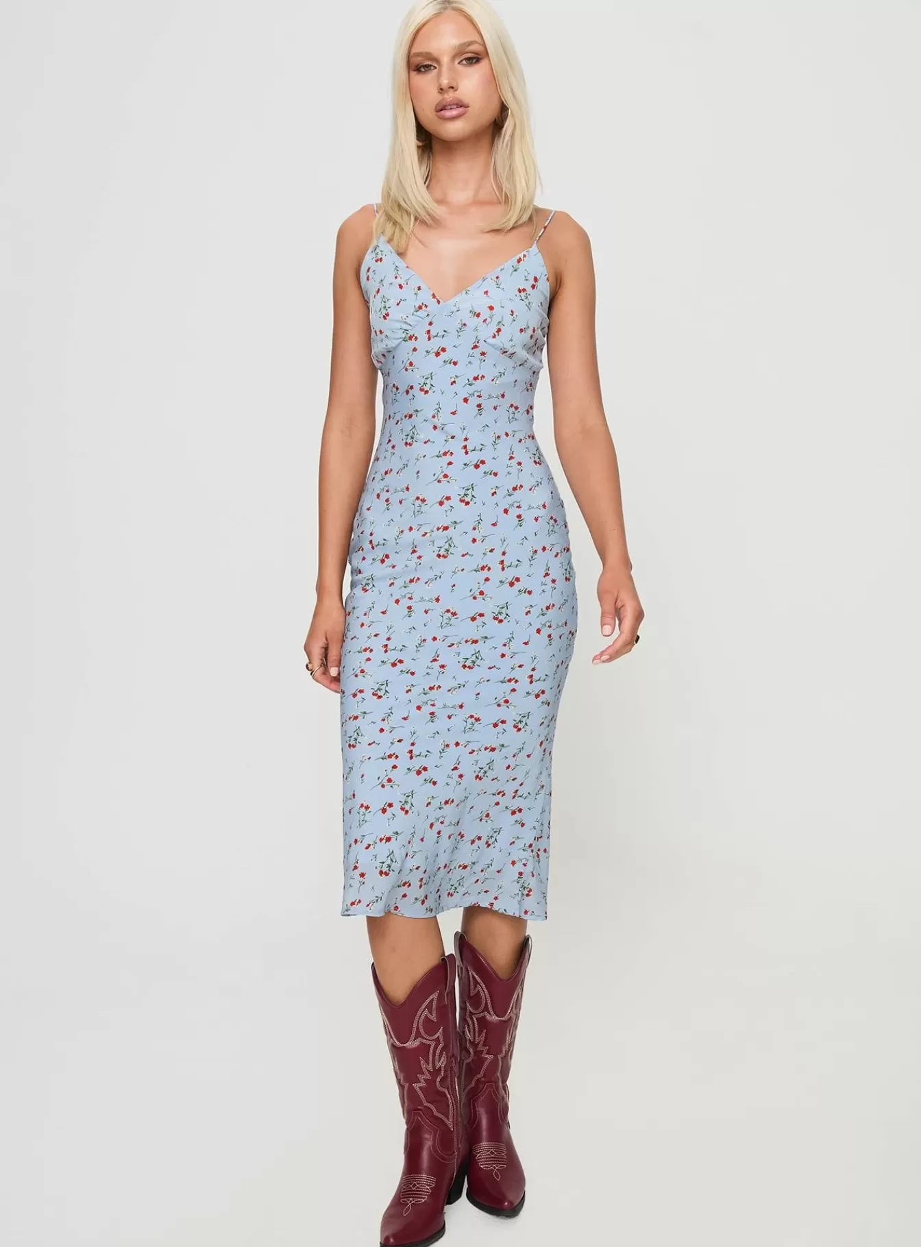 Princess Polly Maxi Dresses | Forsell Maxi Dress Blue Floral
