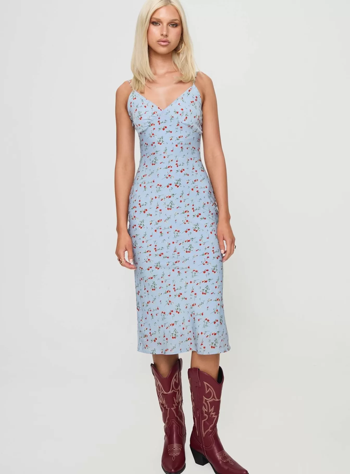 Princess Polly Maxi Dresses | Forsell Maxi Dress Blue Floral