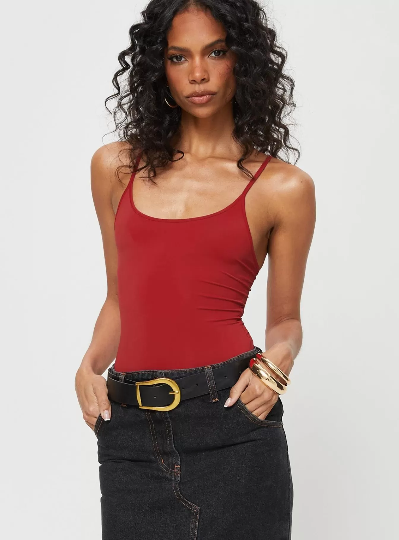 Princess Polly Casual Tops | Geary Bodysuit Red