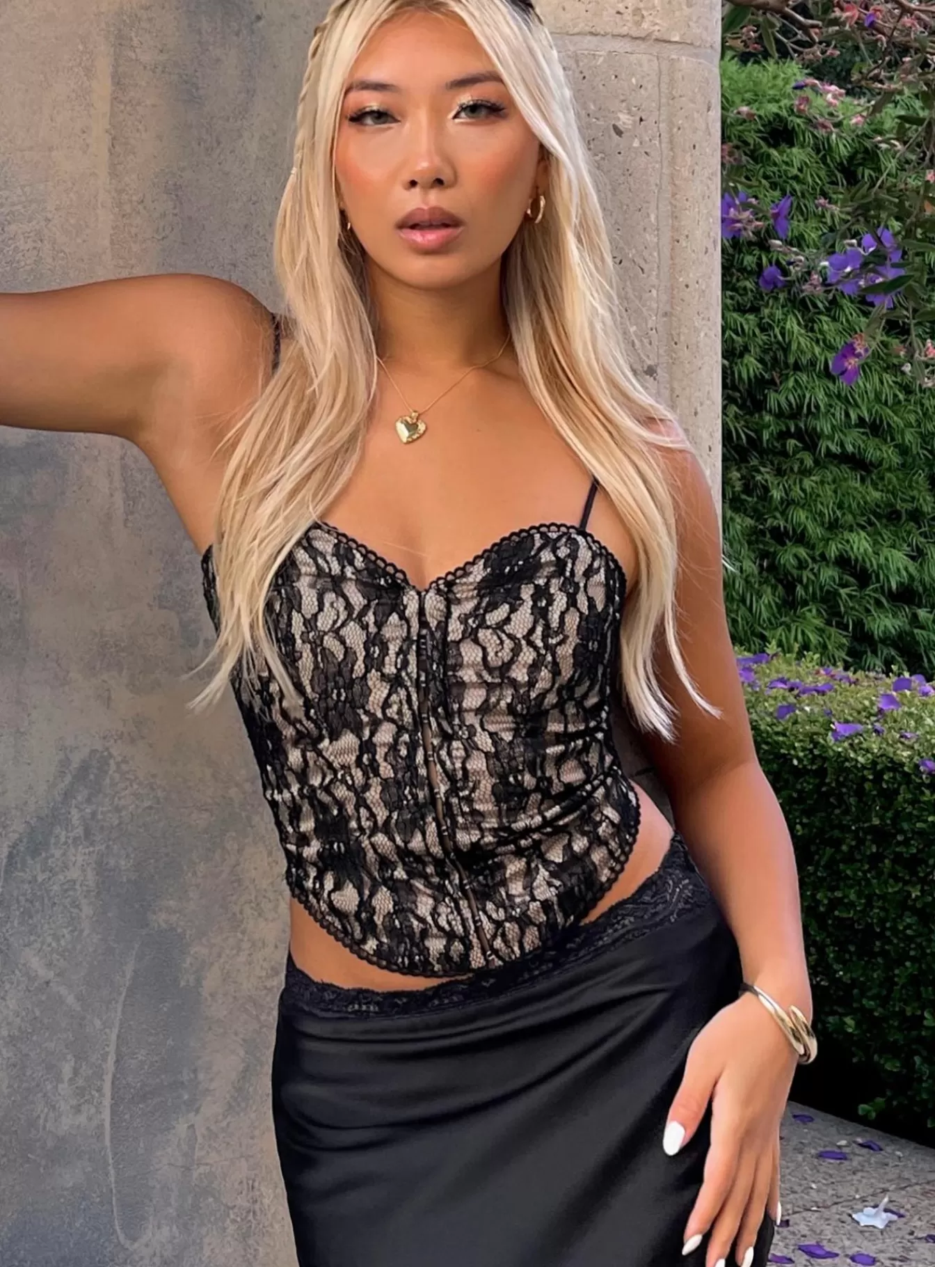 Princess Polly Corsets & Bustiers | Giorgi Lace Corset Black