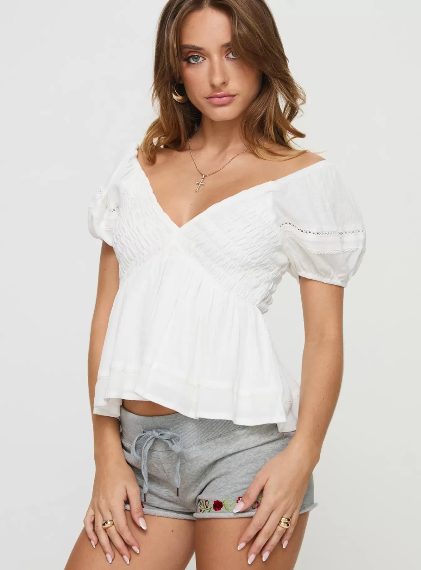 Princess Polly Spring Tops | Gizmo Top White