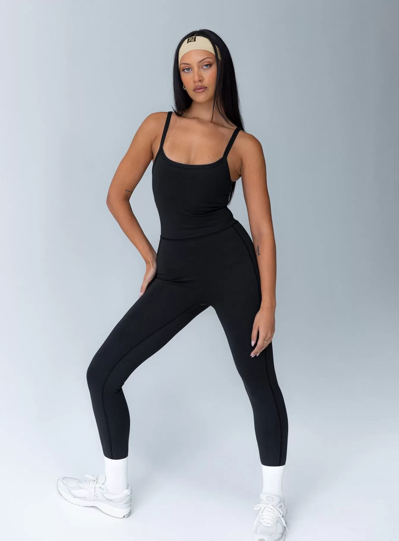 Princess Polly Jumpsuits | Go Getter Activewear Jumpsuit Black