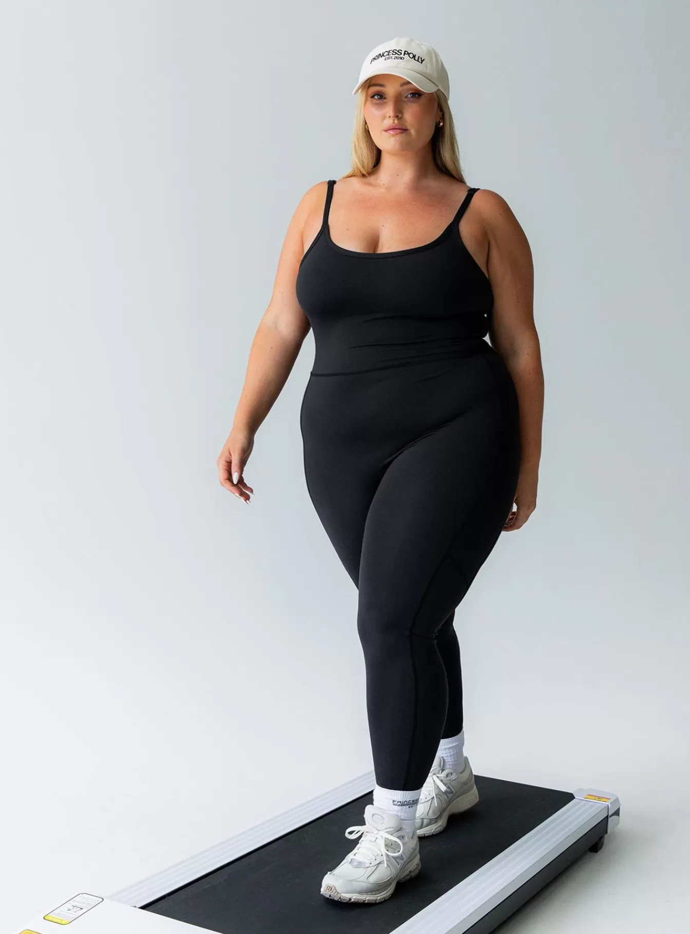 Princess Polly Jumpsuits | Go Getter Activewear Jumpsuit Curve Black