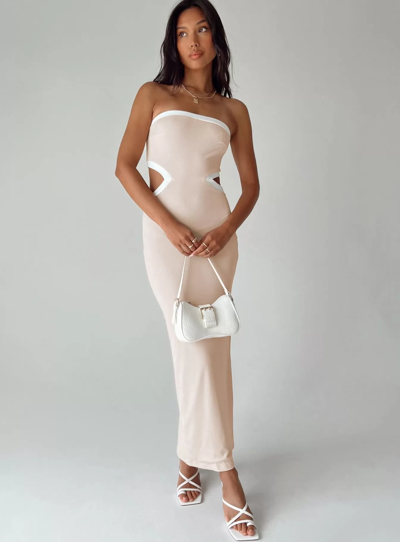 Princess Polly Maxi Dresses | Greta Maxi Dress Beige