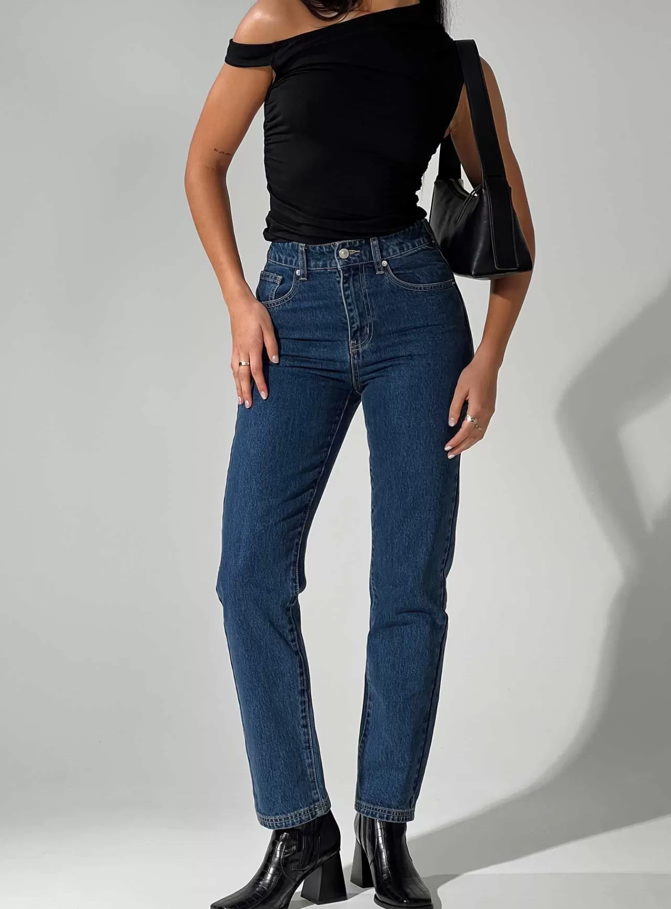 Princess Polly Jeans | Gyoke Jeans Dark Wash Denim
