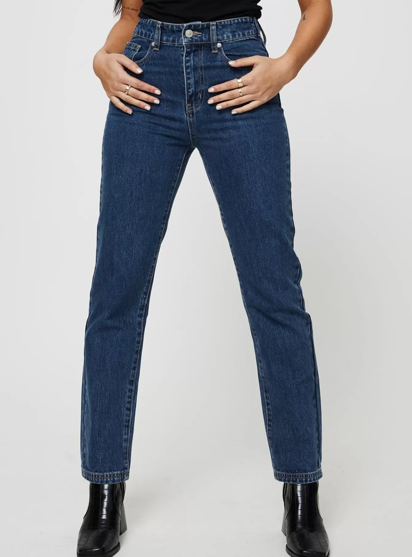 Princess Polly Jeans | Gyoke Jeans Dark Wash Denim