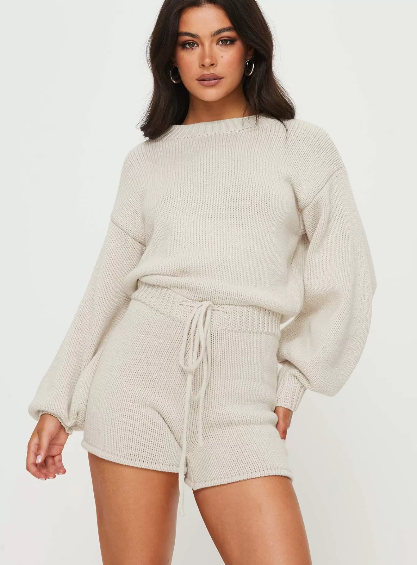 Princess Polly Rompers | Harmony Knit Romper Beige
