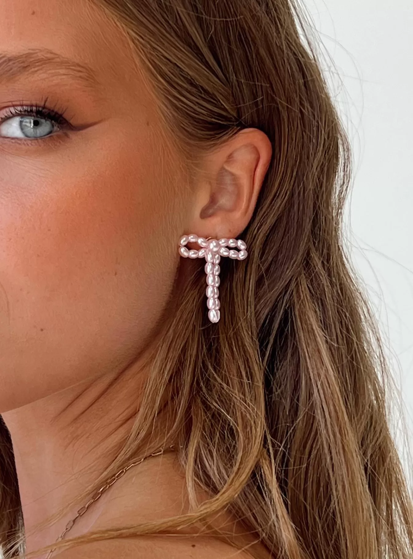 Princess Polly Earrings | Hazal Earrings Pink Pearl