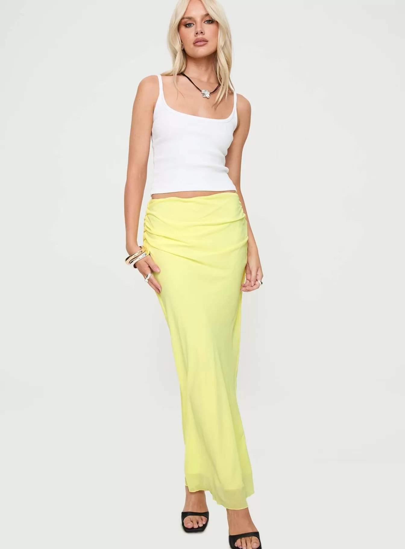 Princess Polly Skirts | Herrera Maxi Skirt Yellow