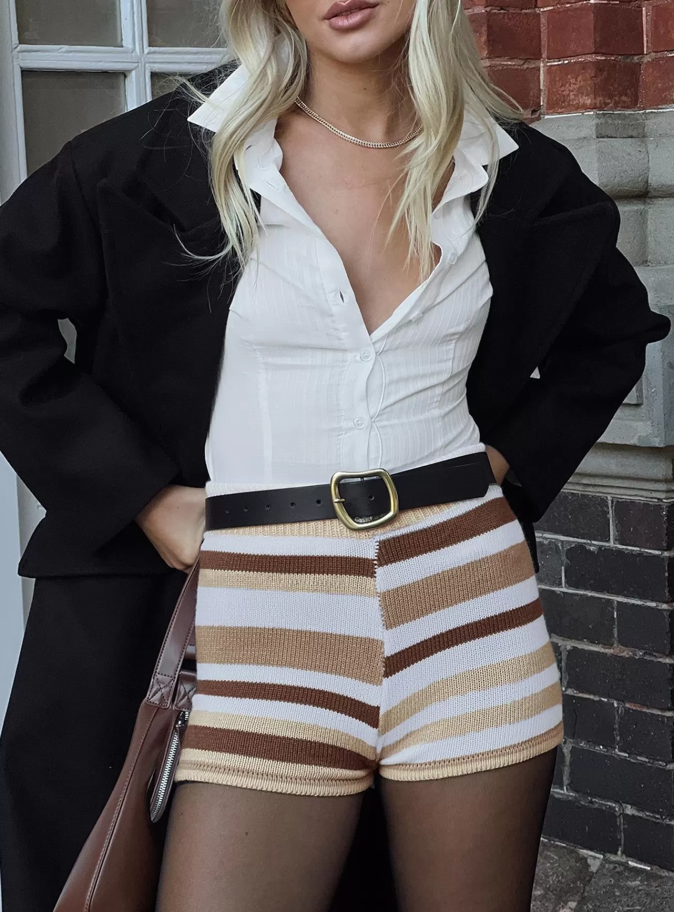 Princess Polly Shorts | Herreria Stripe Shorts Beige