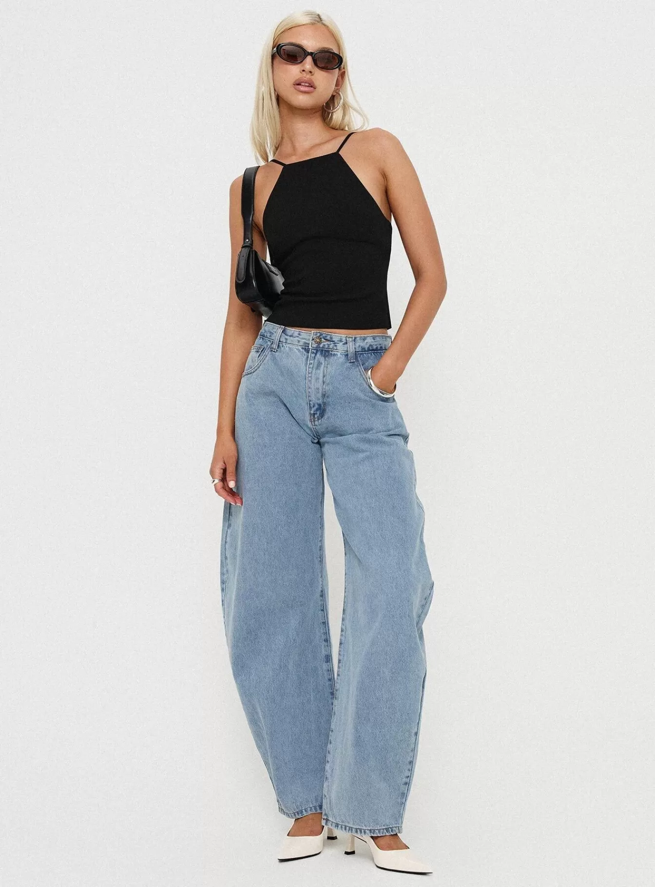 Princess Polly Jeans | Horseshoe Jeans Washed Blue
