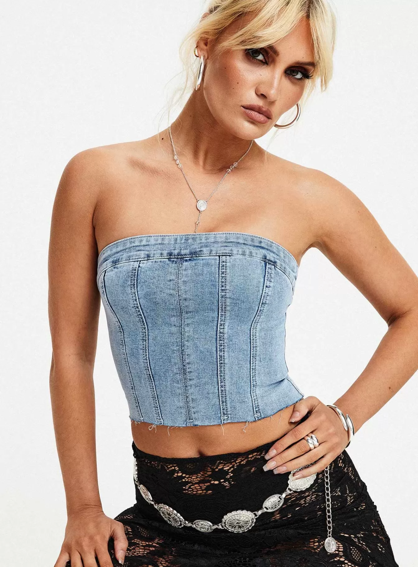 Princess Polly Crop Tops | Houser Top Denim