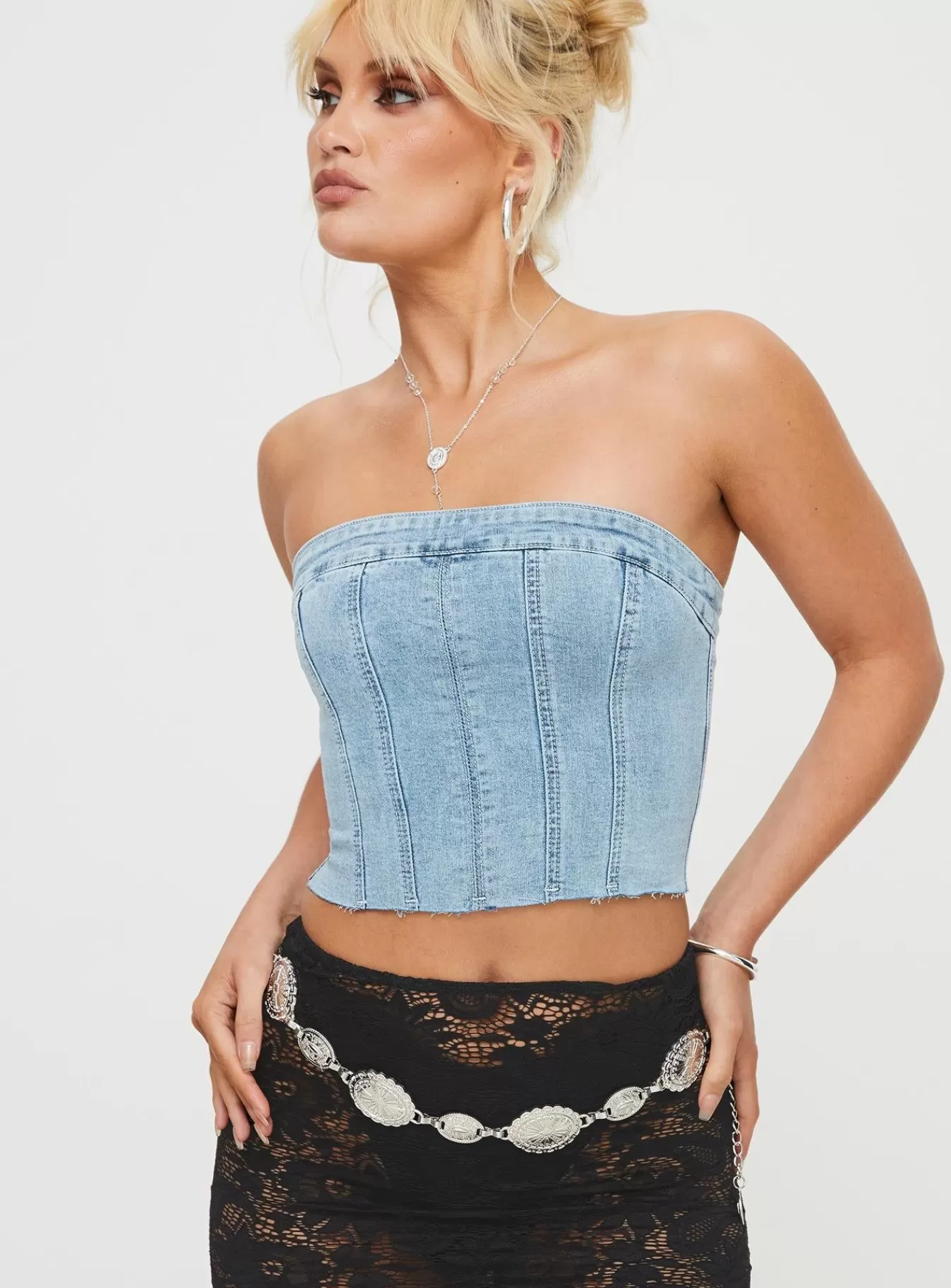 Princess Polly Crop Tops | Houser Top Denim