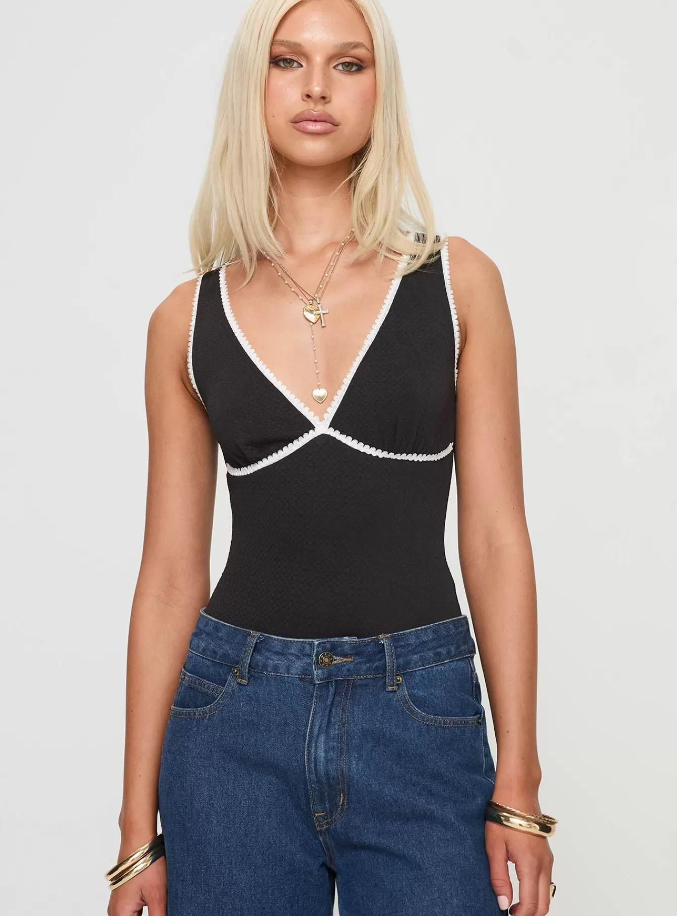 Princess Polly Casual Tops | Hugeaux Bodysuit Black