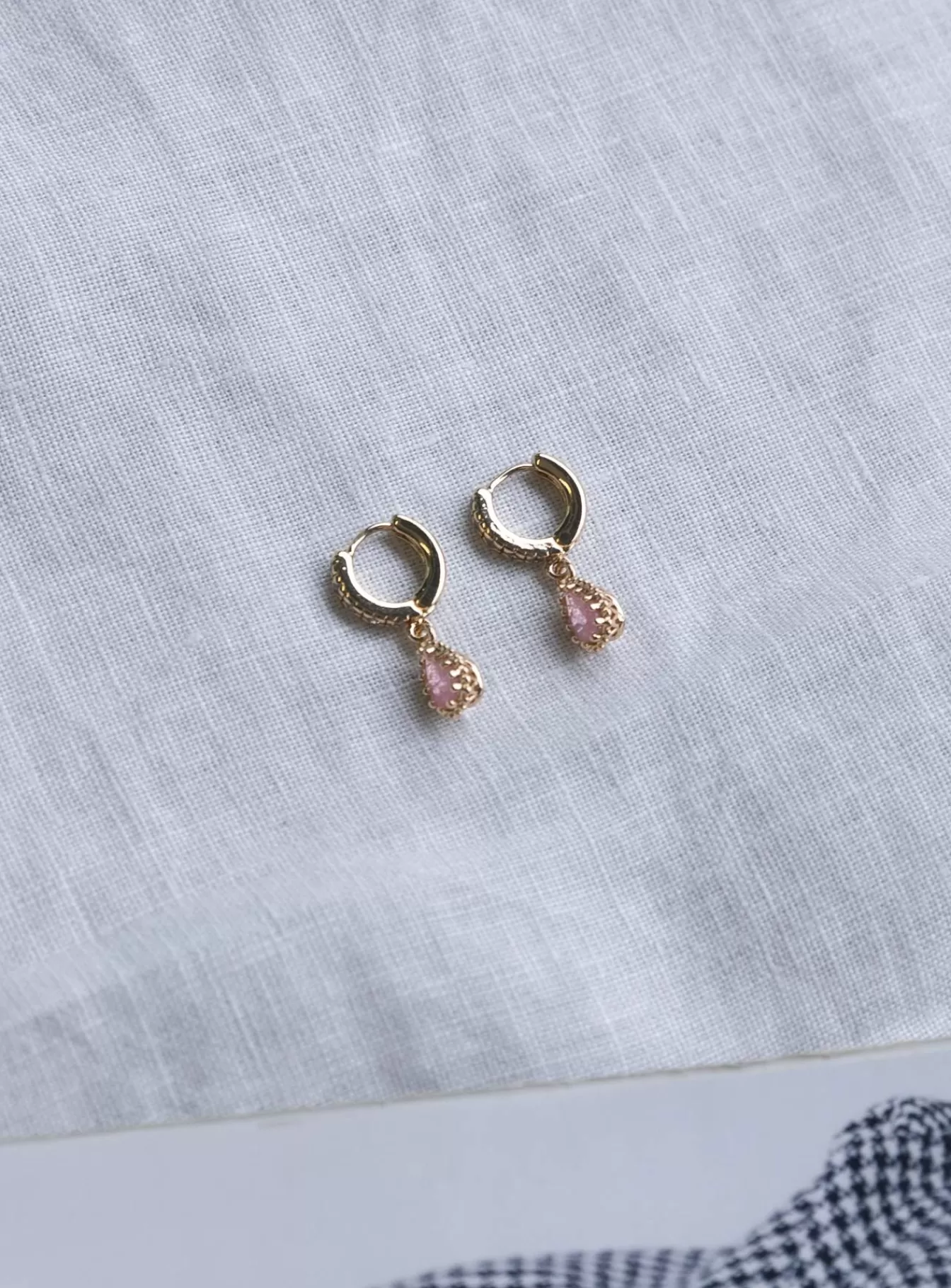 Princess Polly Earrings | Ice Queen Earrings Gold / Pink