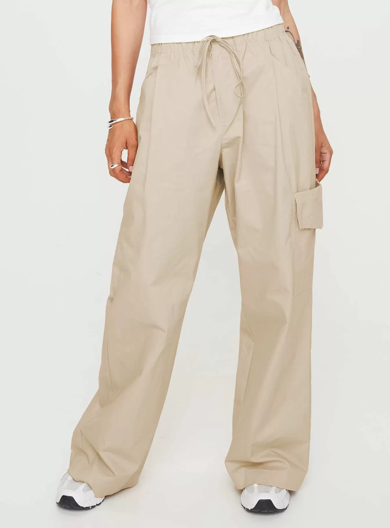 Princess Polly Pants | Isadore Cargo Pants Beige