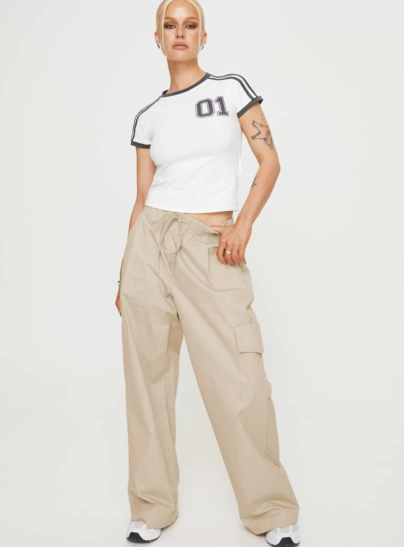 Princess Polly Pants | Isadore Cargo Pants Beige