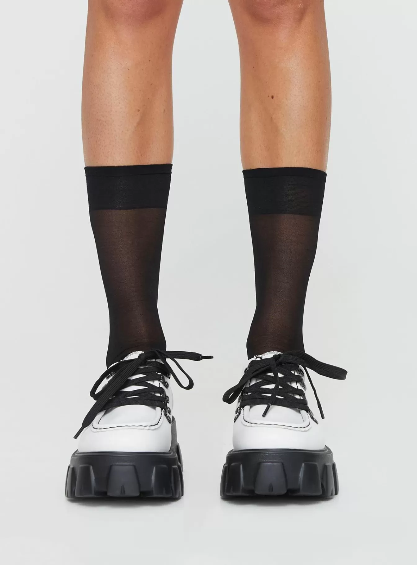 Princess Polly Loafers | Jacquline Loafers Black & White