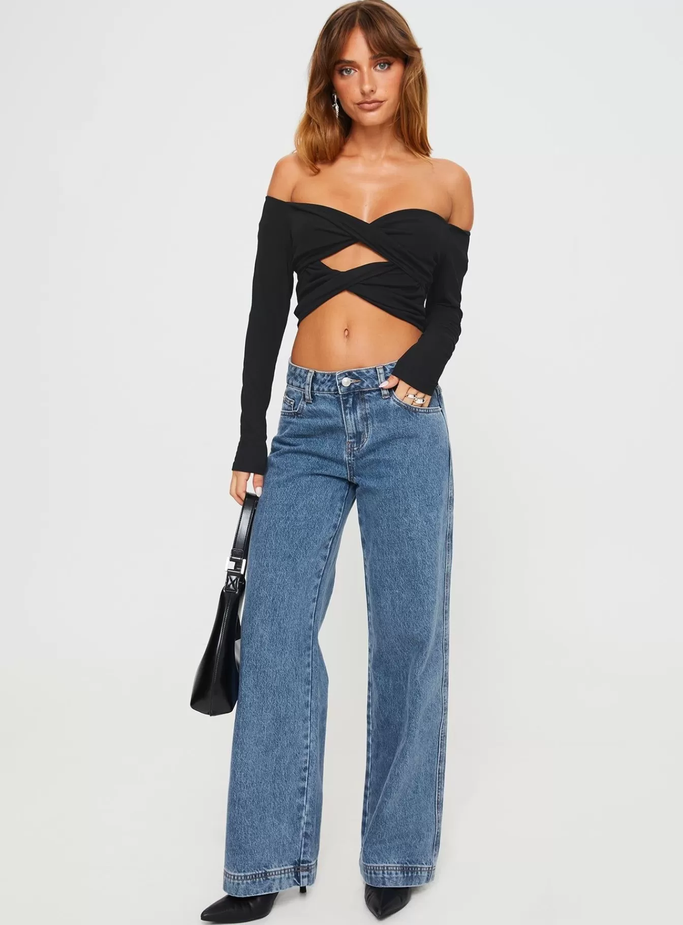 Princess Polly Jeans | Jankins Baggy Jeans Mid Wash