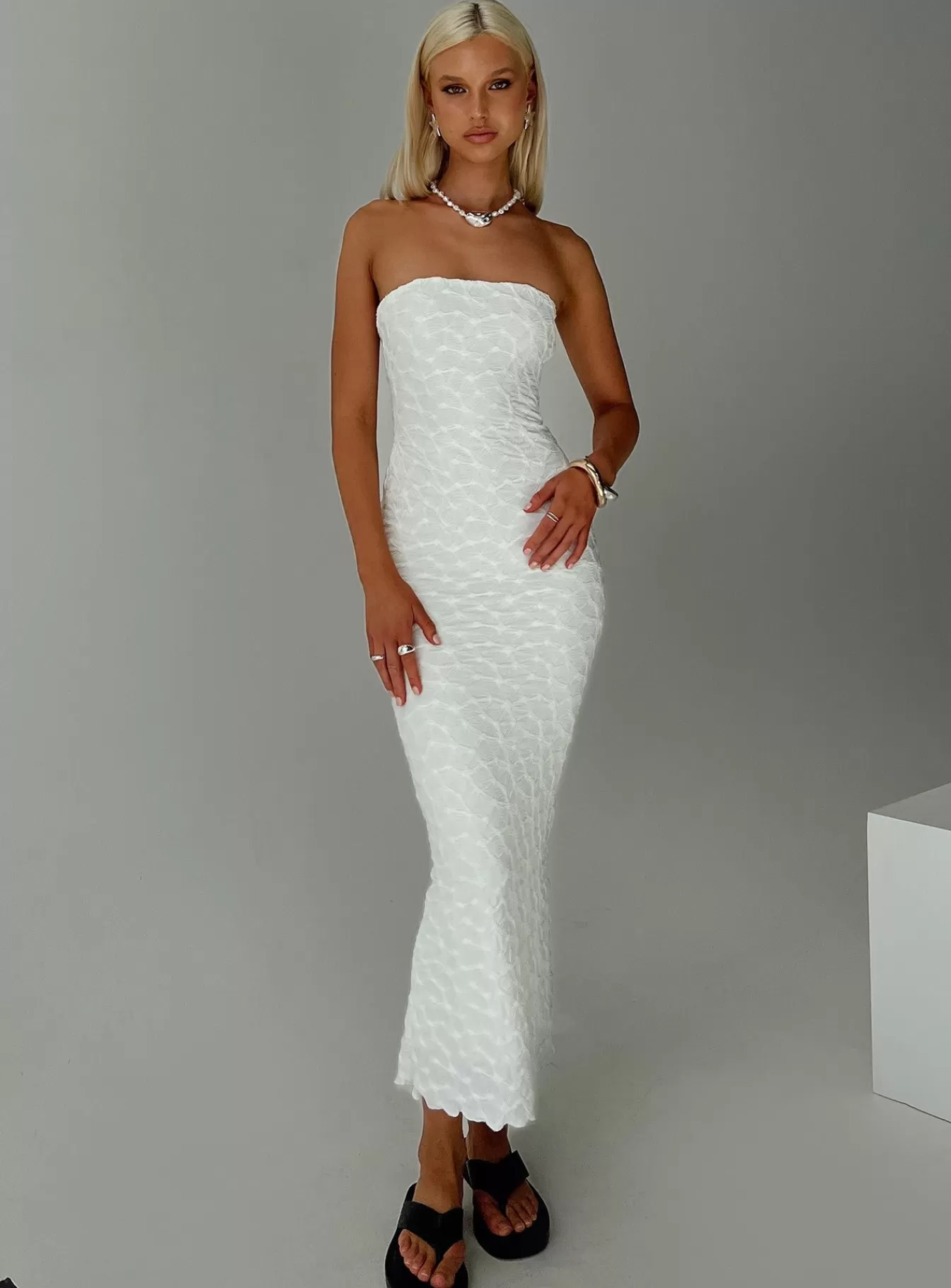 Princess Polly Maxi Dresses | Jaxx Strapless Maxi Dress White