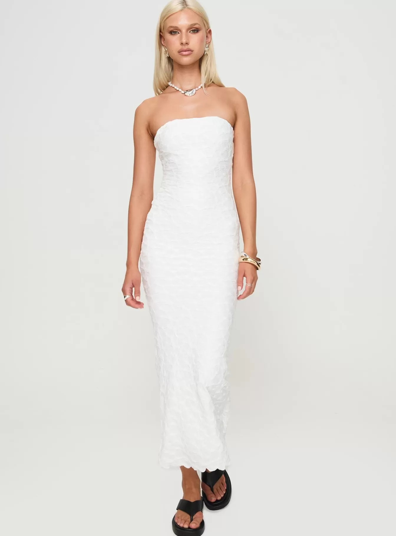 Princess Polly Maxi Dresses | Jaxx Strapless Maxi Dress White