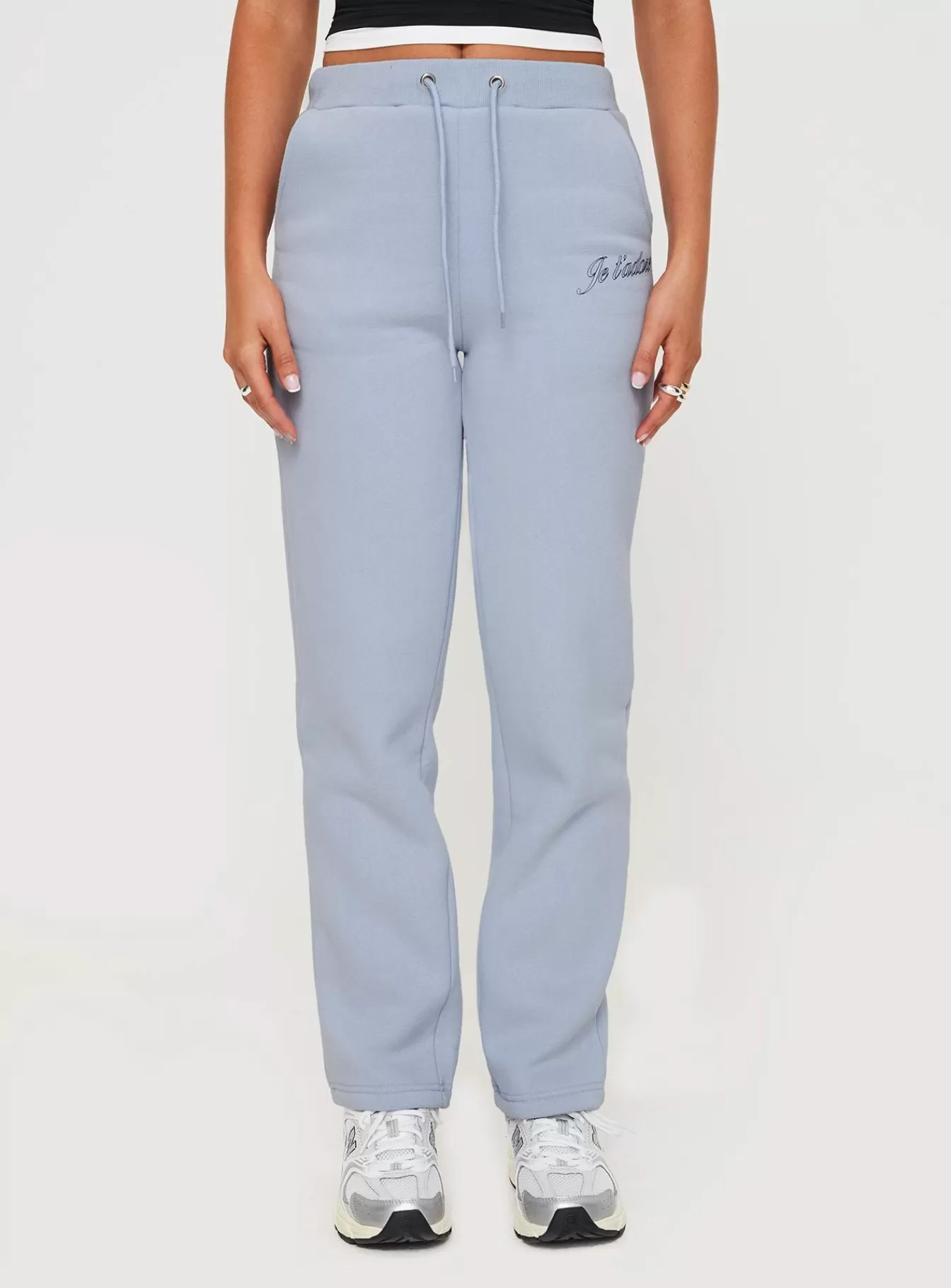Princess Polly Pants | Je T'Adore Track Pant Pale Blue