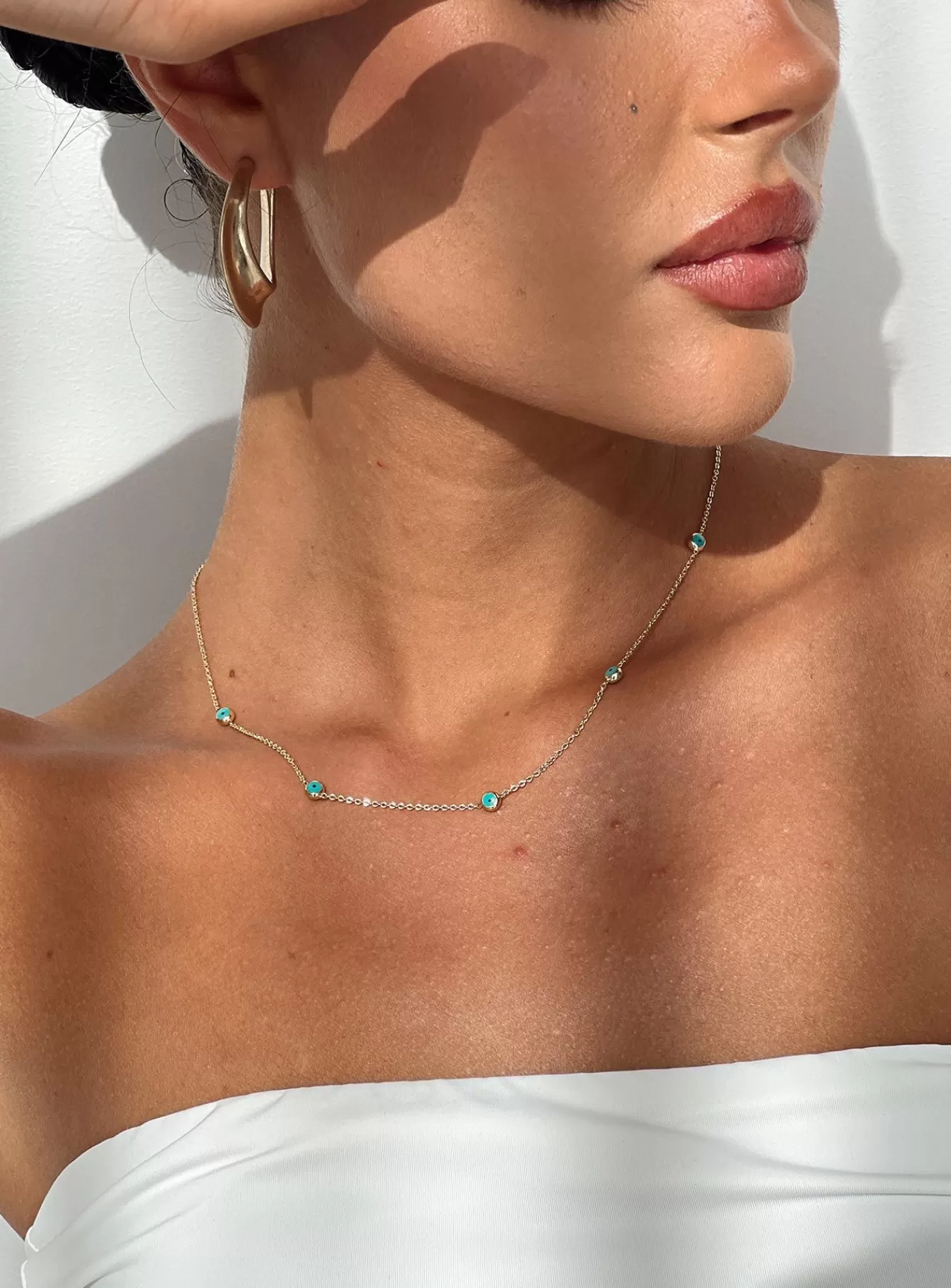 Princess Polly Lower Impact | Josue Gem Necklace Gold