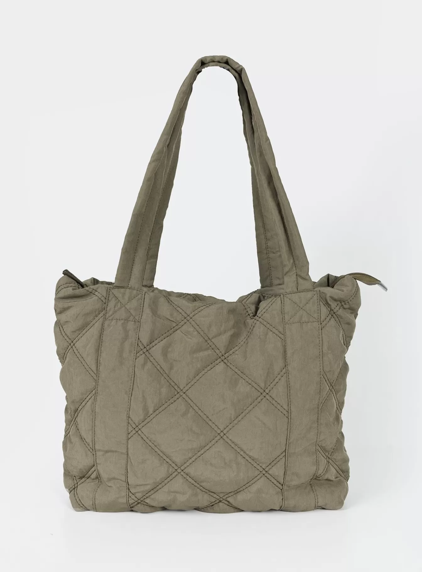 Princess Polly Bags & Wallets | Jovie Nylon Quilted Tote Khaki