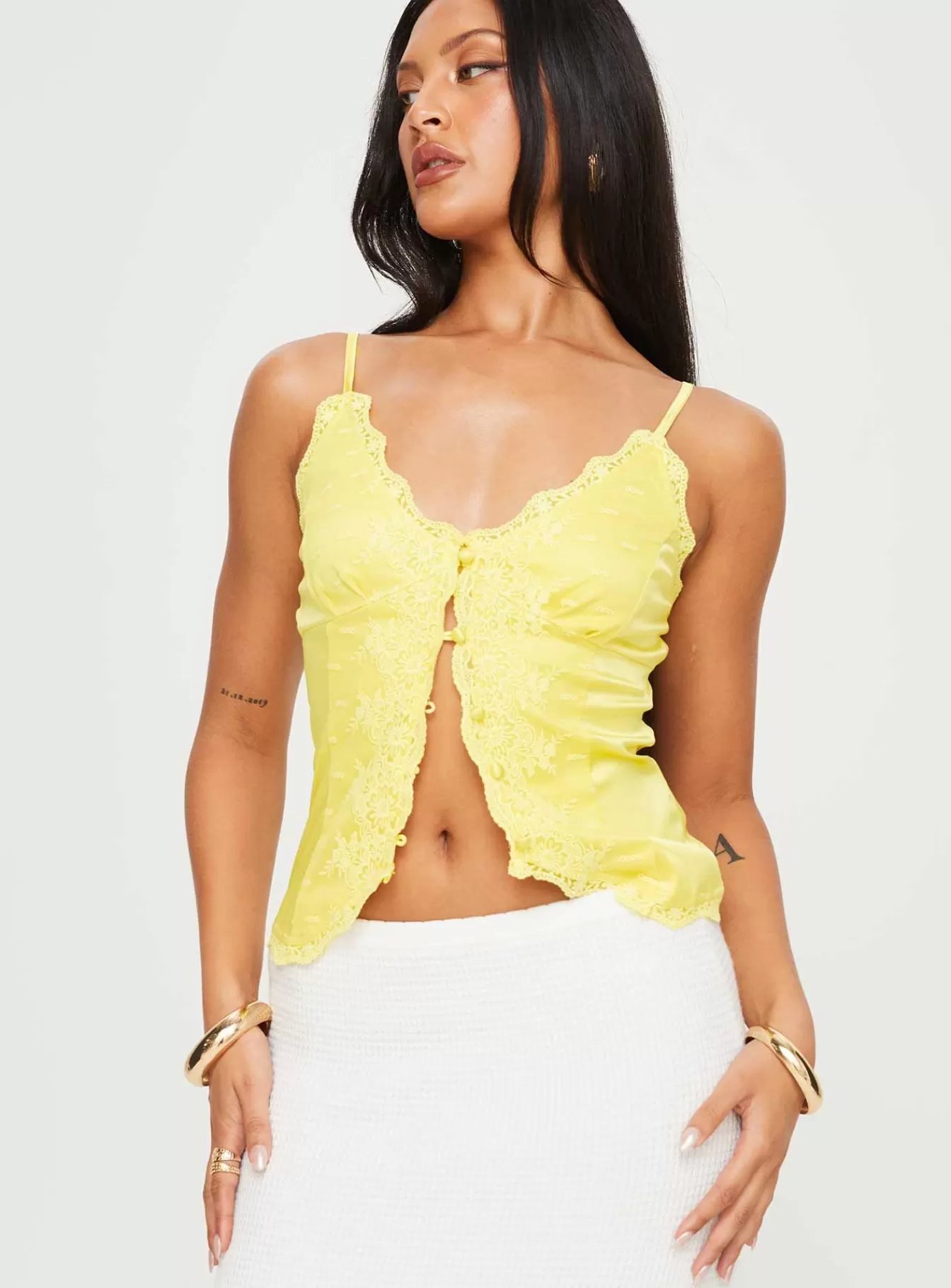Princess Polly Crop Tops | Juliana Top Yellow