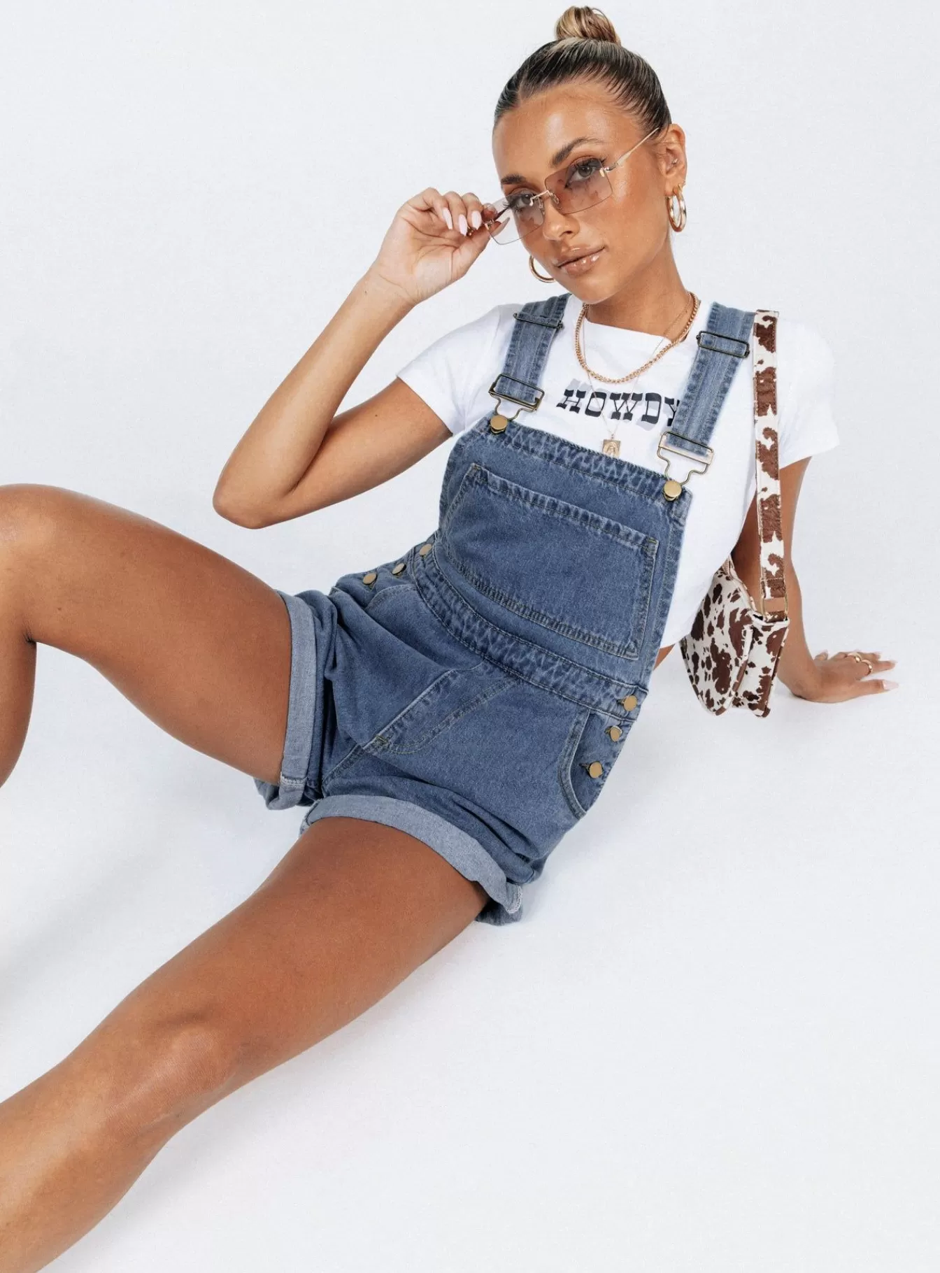 Princess Polly Rompers | Kacey Overalls Blue Denim
