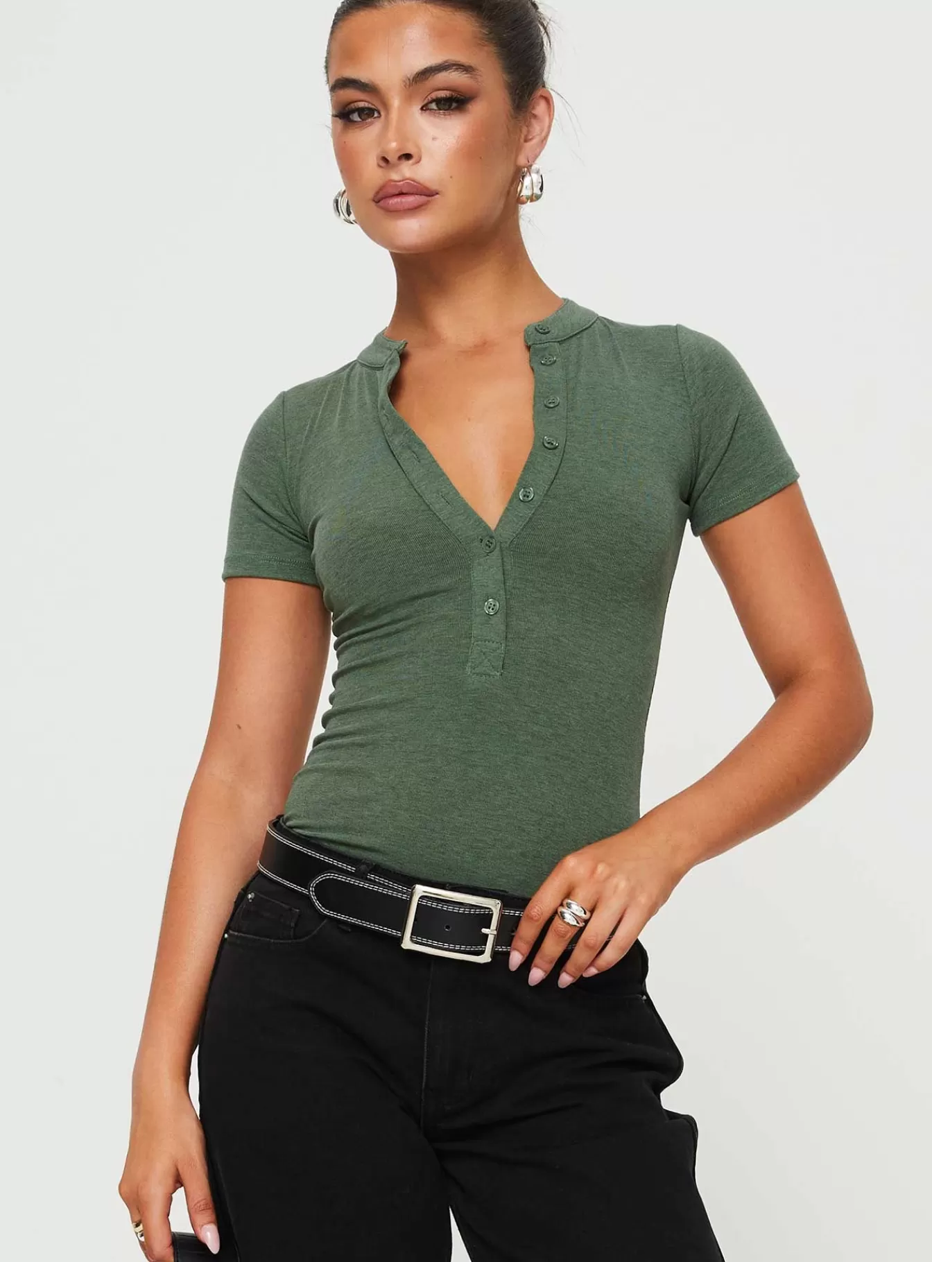Princess Polly Bodysuits | Kandis Bodysuit Green