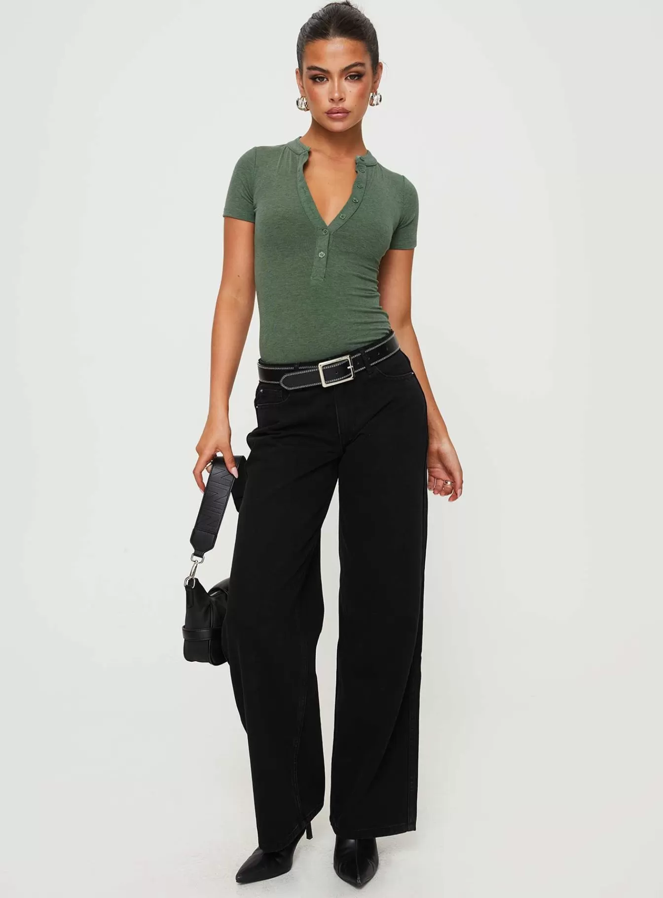 Princess Polly Bodysuits | Kandis Bodysuit Green