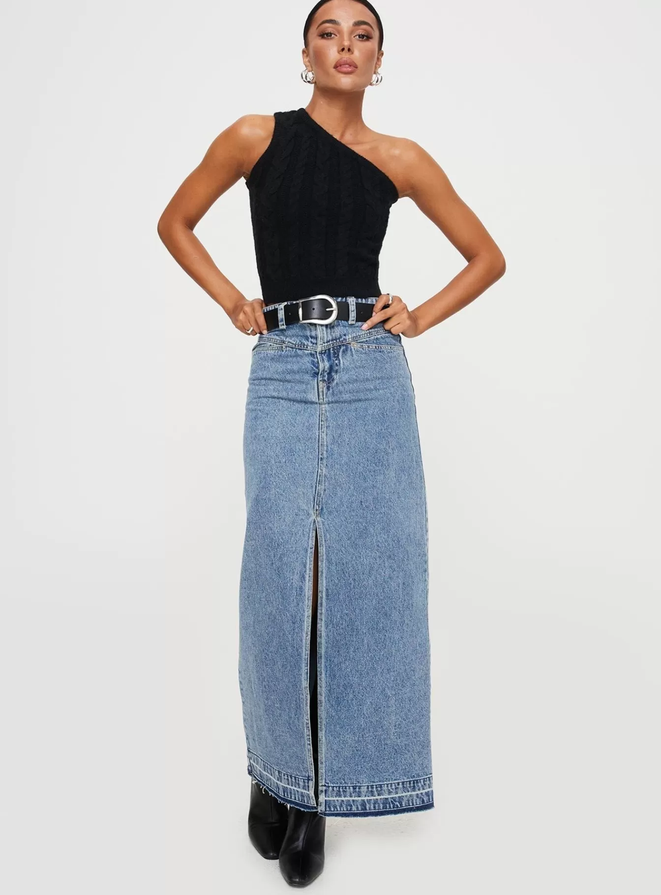 Princess Polly Basics | Kateri One Shoulder Top Black