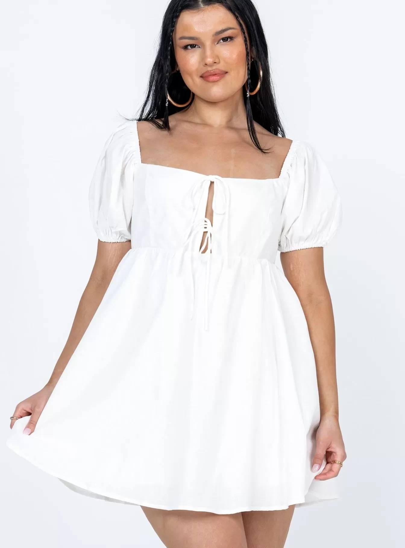 Princess Polly Mini Dresses | Keyla Mini Dress White