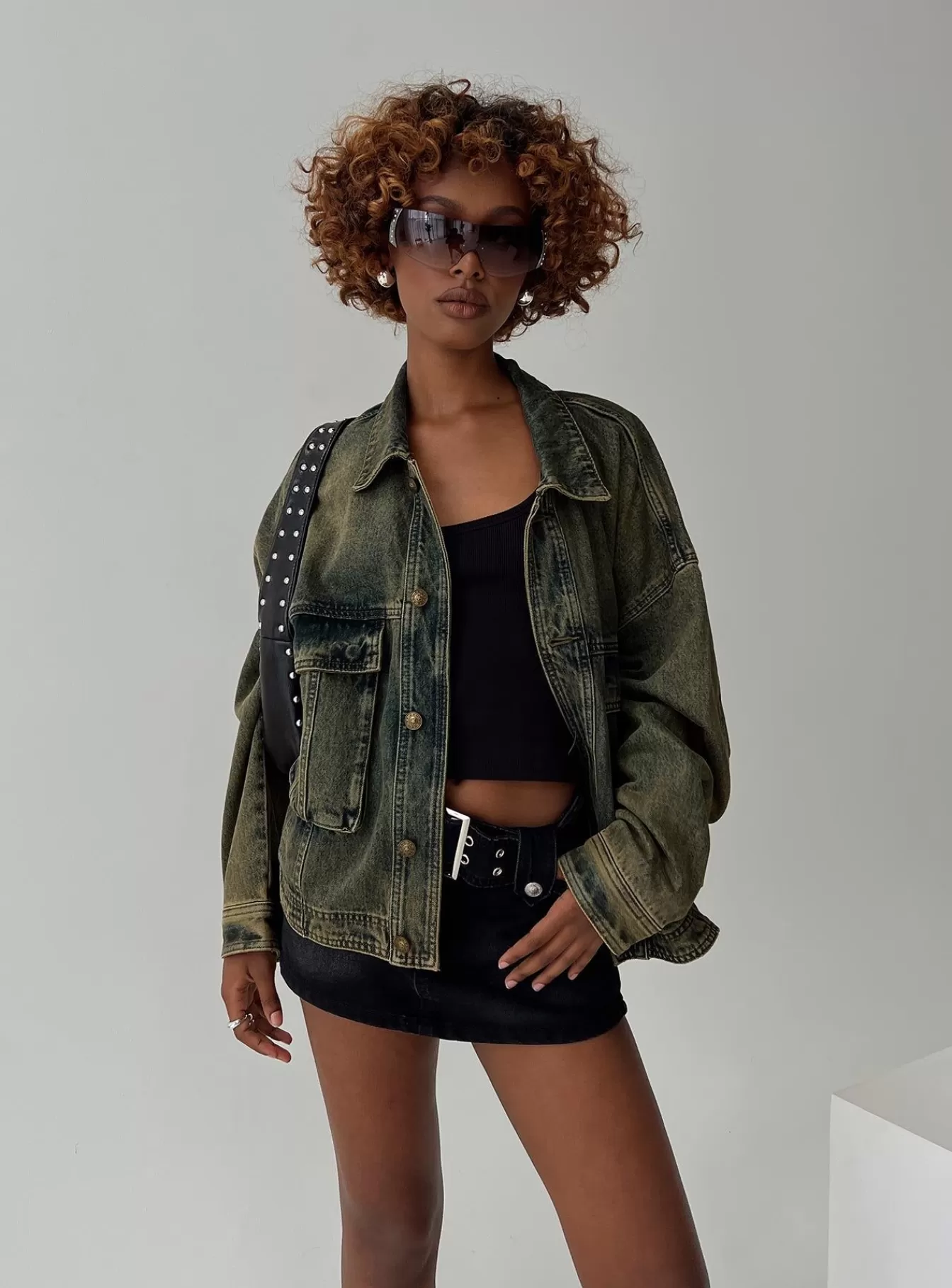 Princess Polly Denim Jackets | Kier Oversized Jacket Denim Antique Wash