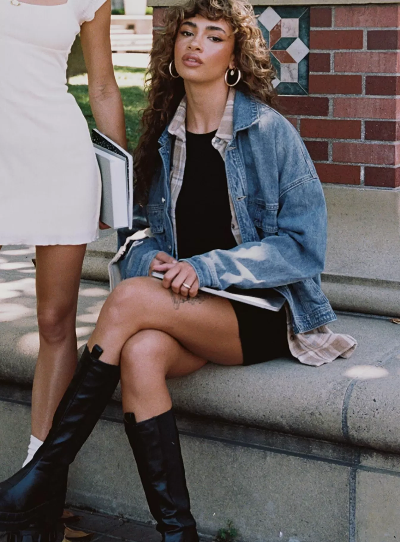 Princess Polly Denim Jackets | Kier Oversized Jacket Mid Wash Denim