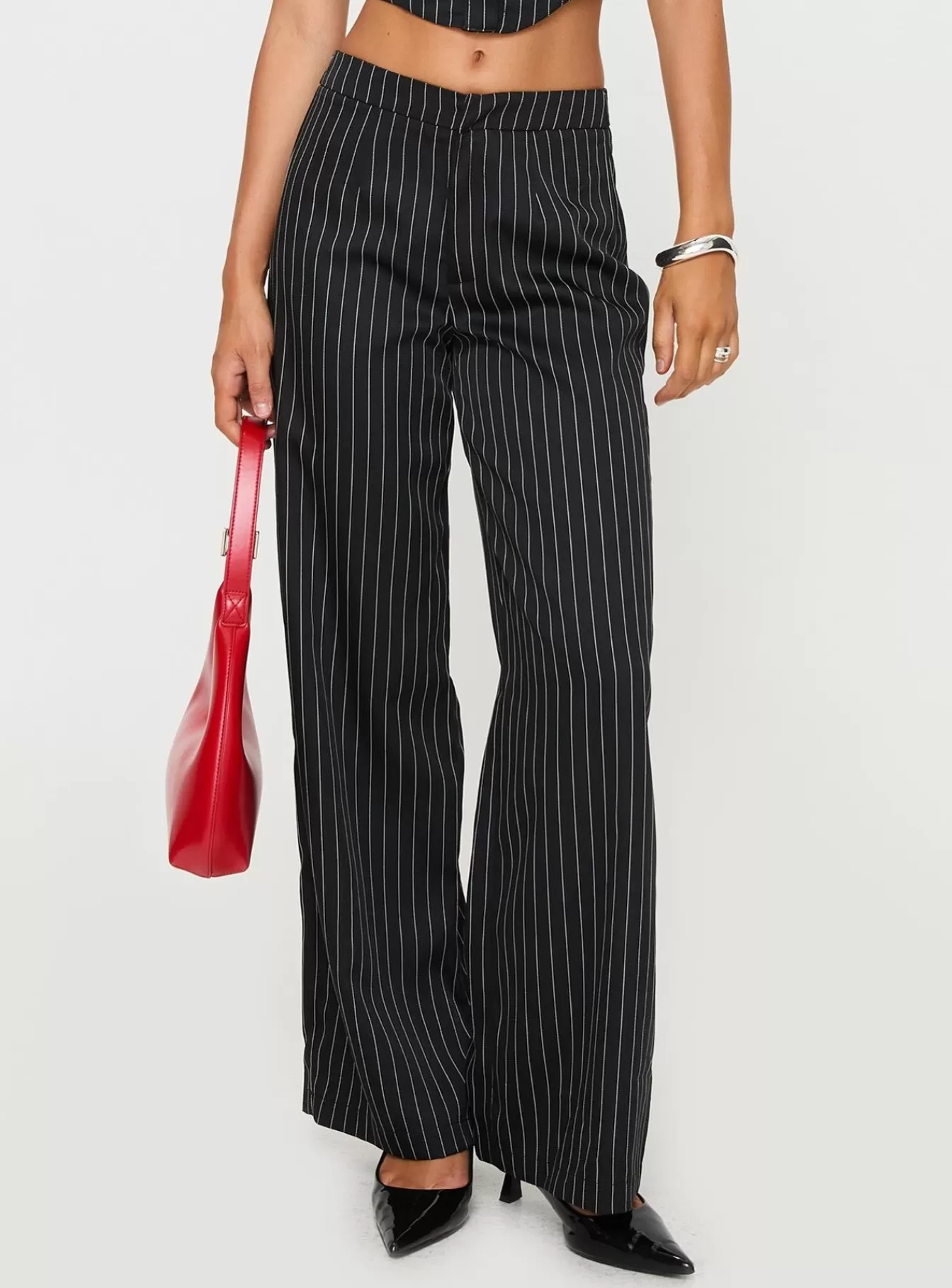 Princess Polly Pants | Kimia Pants Black / White Pinstripe Black/ White Pinstripe