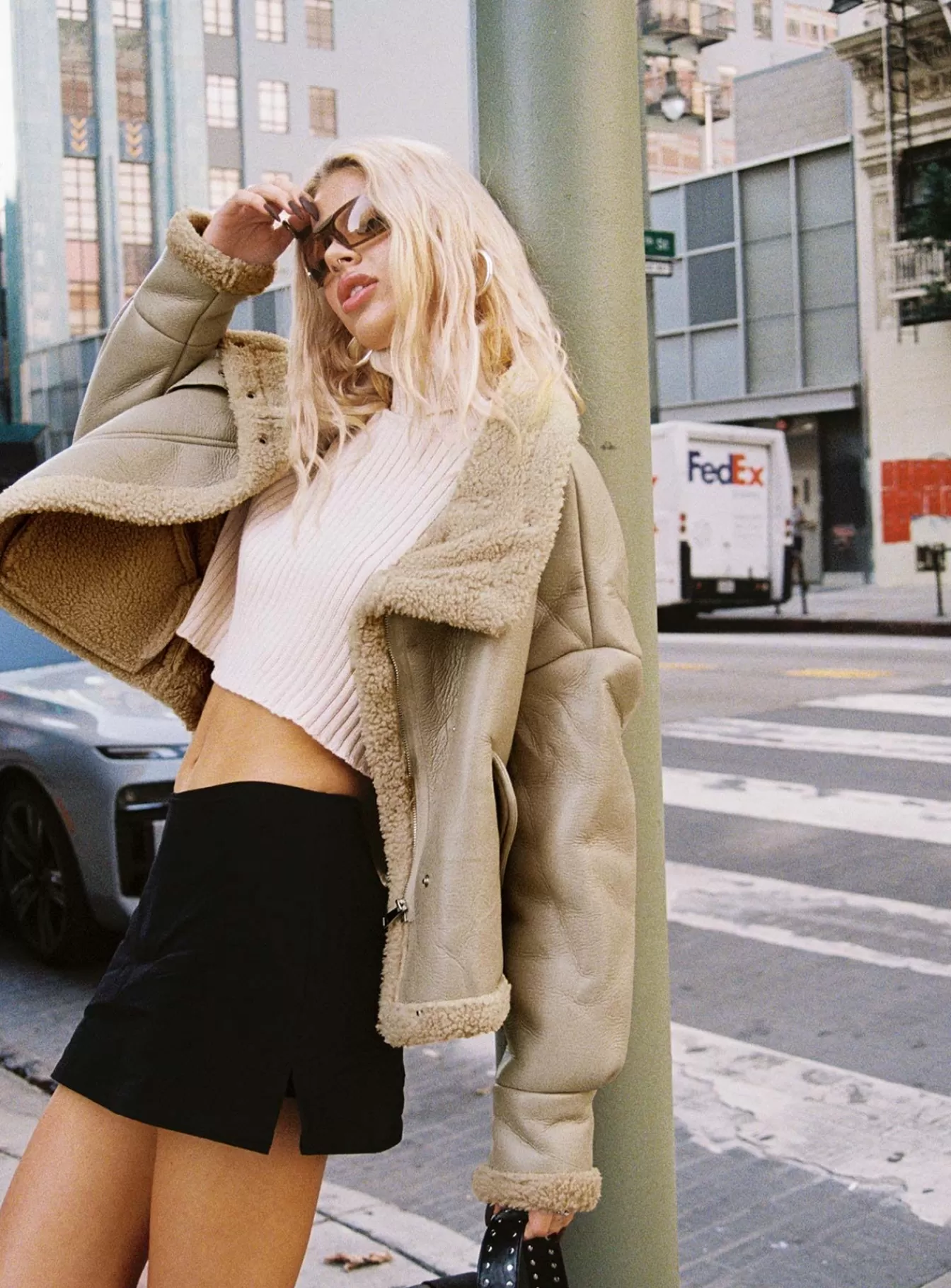 Princess Polly Leather Jackets | Kimmons Jacket Beige