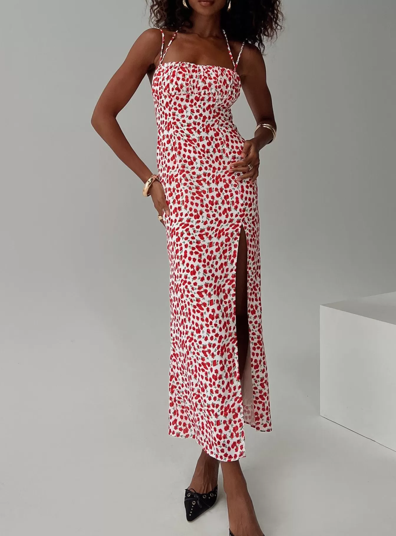 Princess Polly Maxi Dresses | Kish Maxi Dress Red Floral