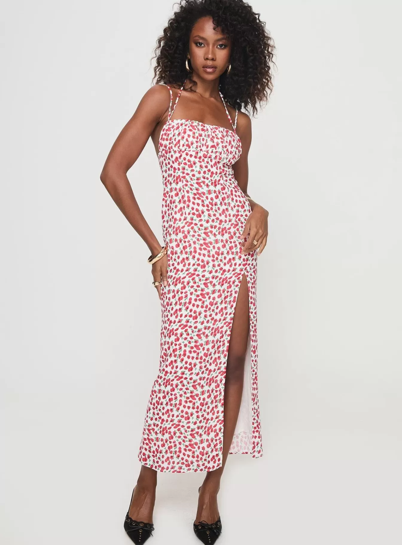 Princess Polly Maxi Dresses | Kish Maxi Dress Red Floral
