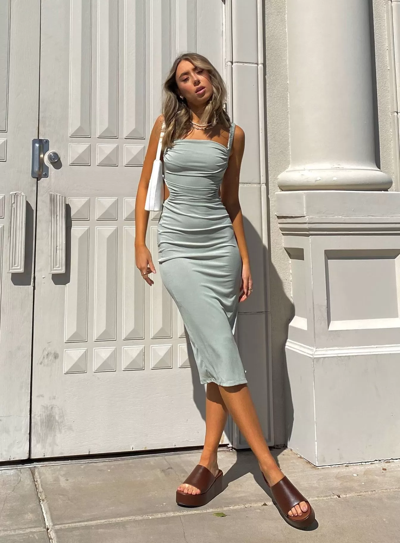 Princess Polly Midi Dresses | Lainey Midi Dress Sage