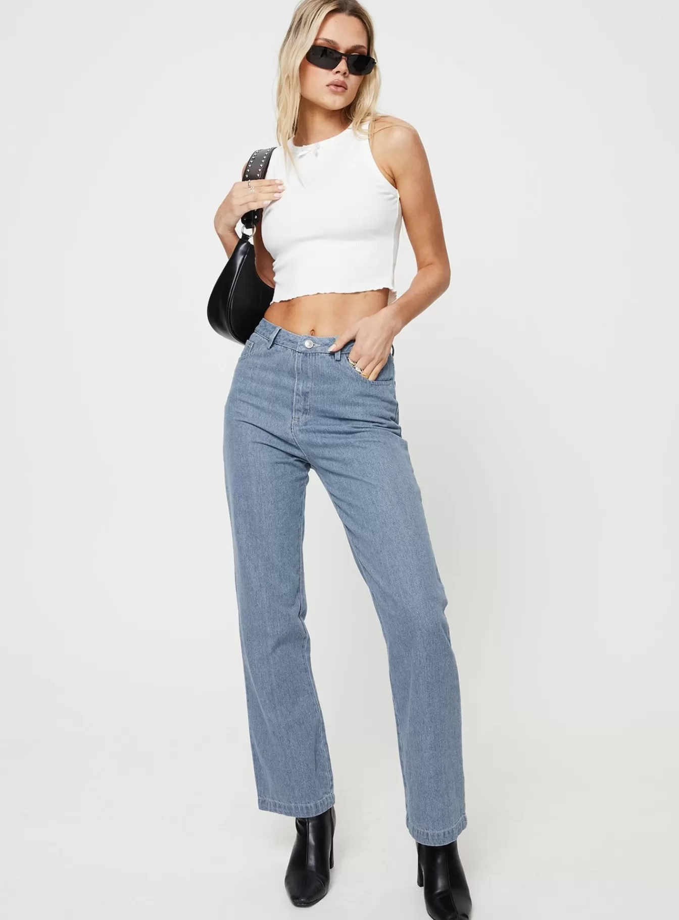 Princess Polly Jeans | Langley Jeans Mid Wash Denim