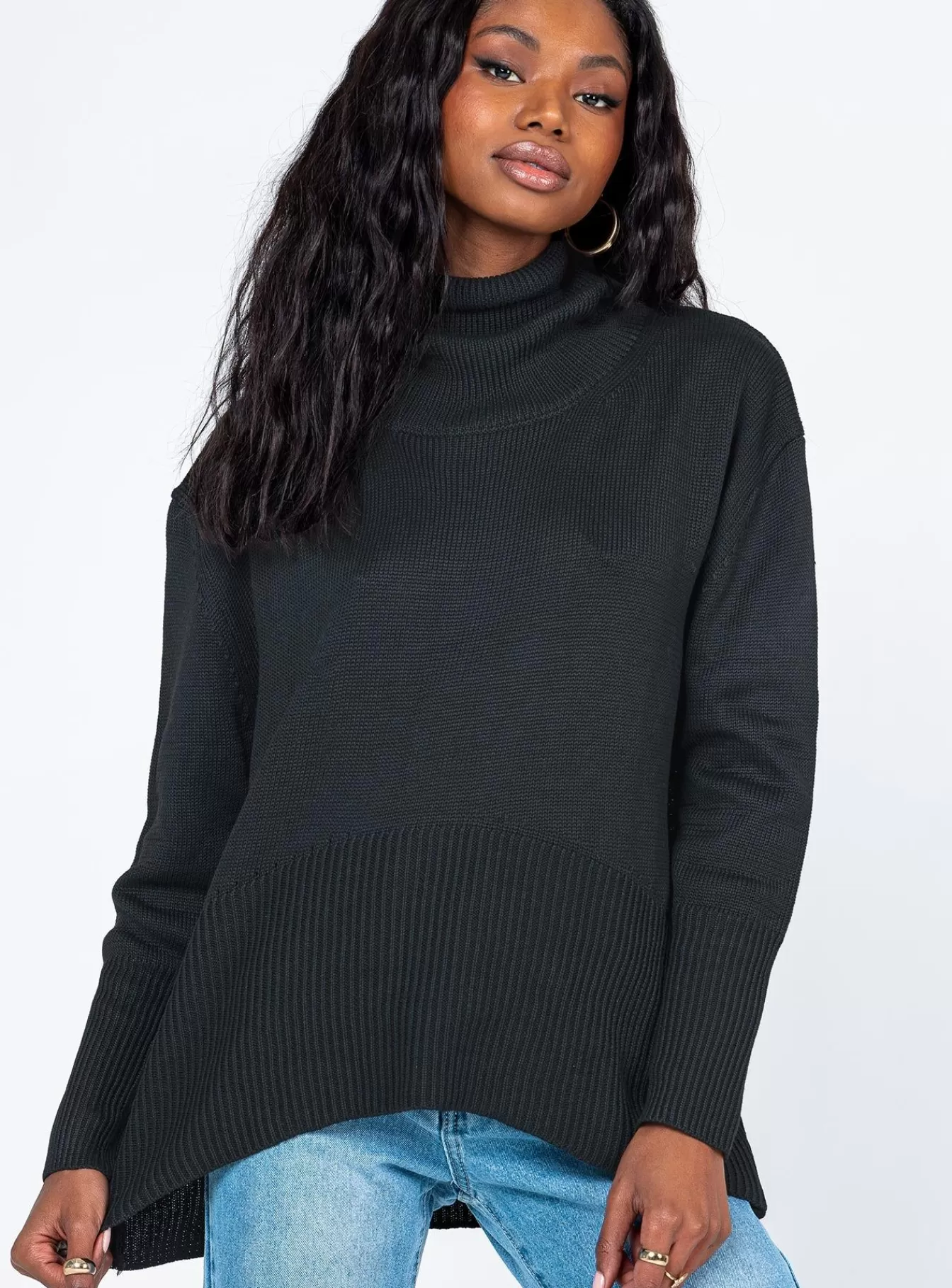 Princess Polly Knitted Sweaters | Larnee Turtleneck Sweater Black