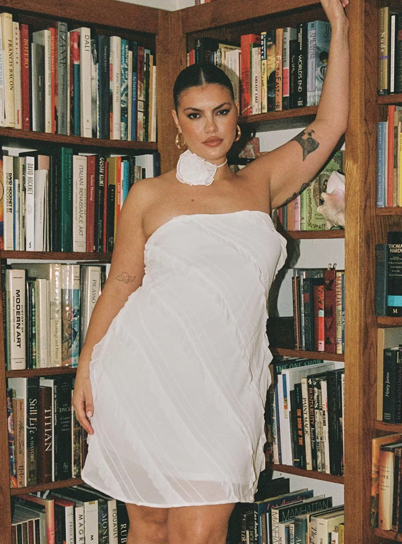 Princess Polly Curve Dresses | Lars Strapless Mini Dress Curve White