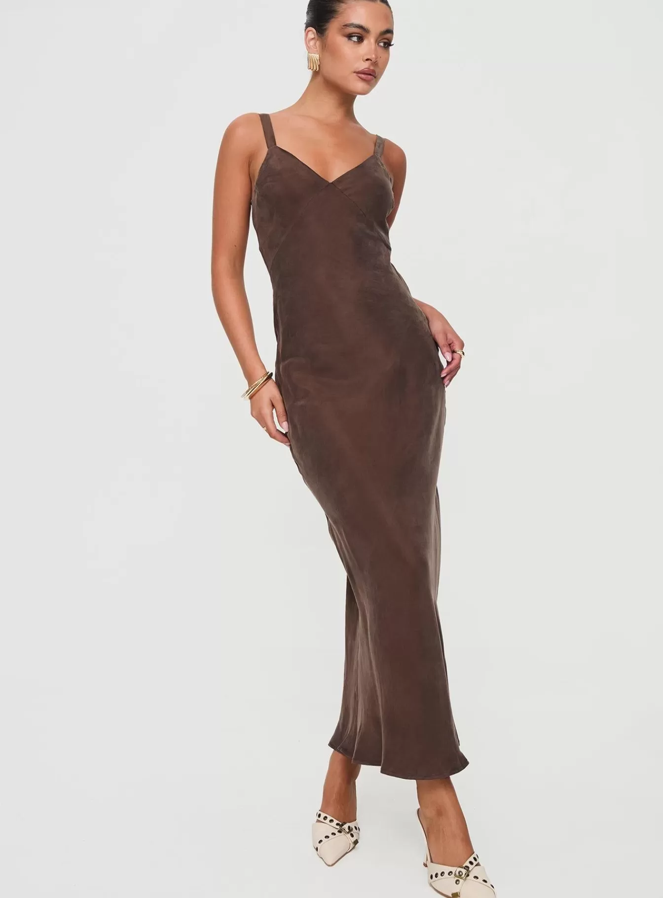 Princess Polly Maxi Dresses | Laurette Maxi Dress Brown