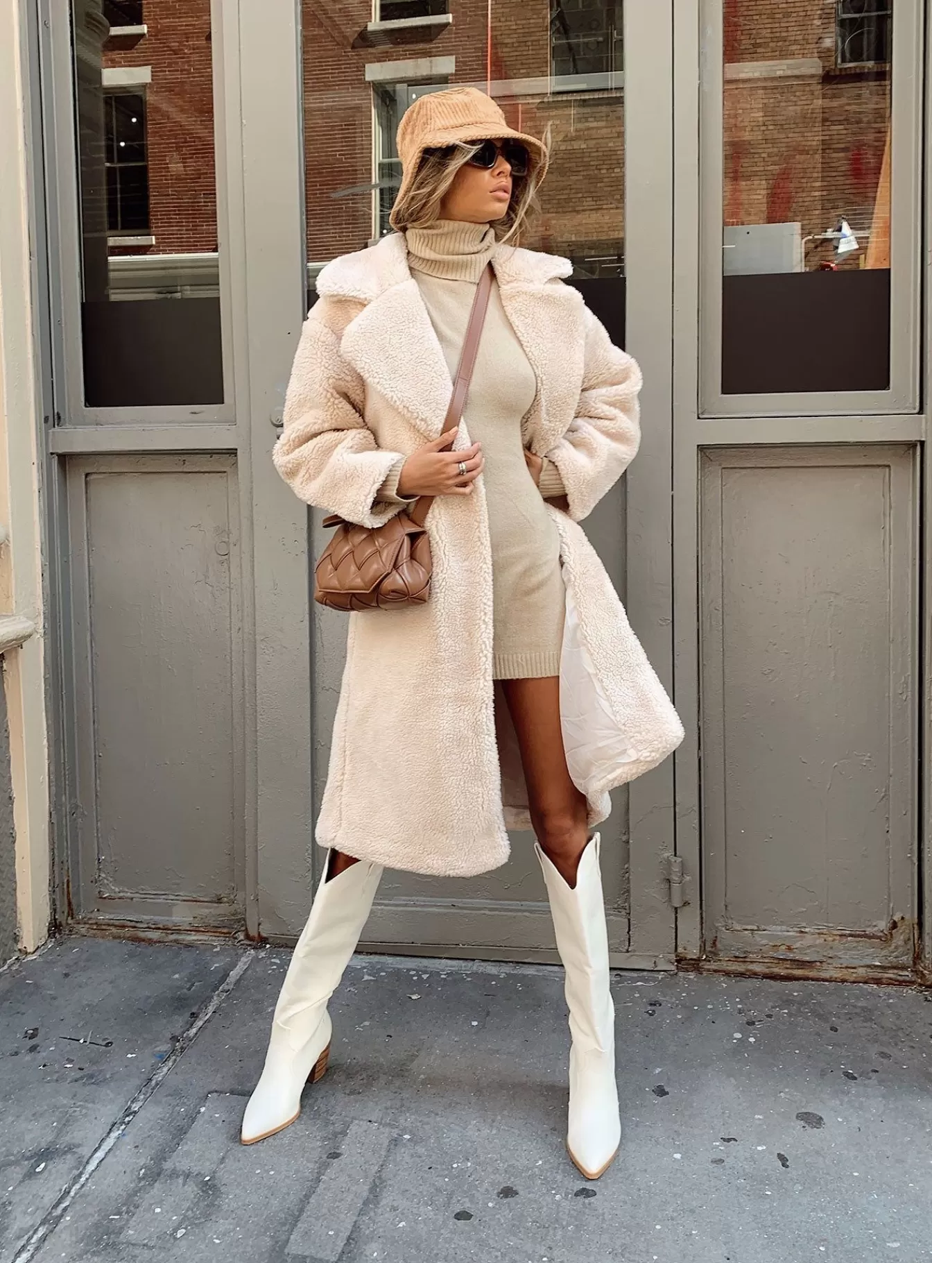 Princess Polly Coats | Leah Teddy Coat Beige
