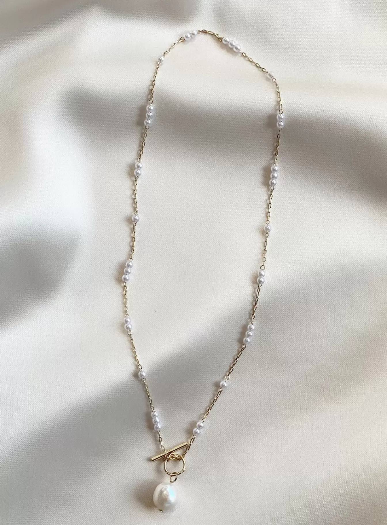 Princess Polly Necklaces | Lenna Necklace / Pearl Gold