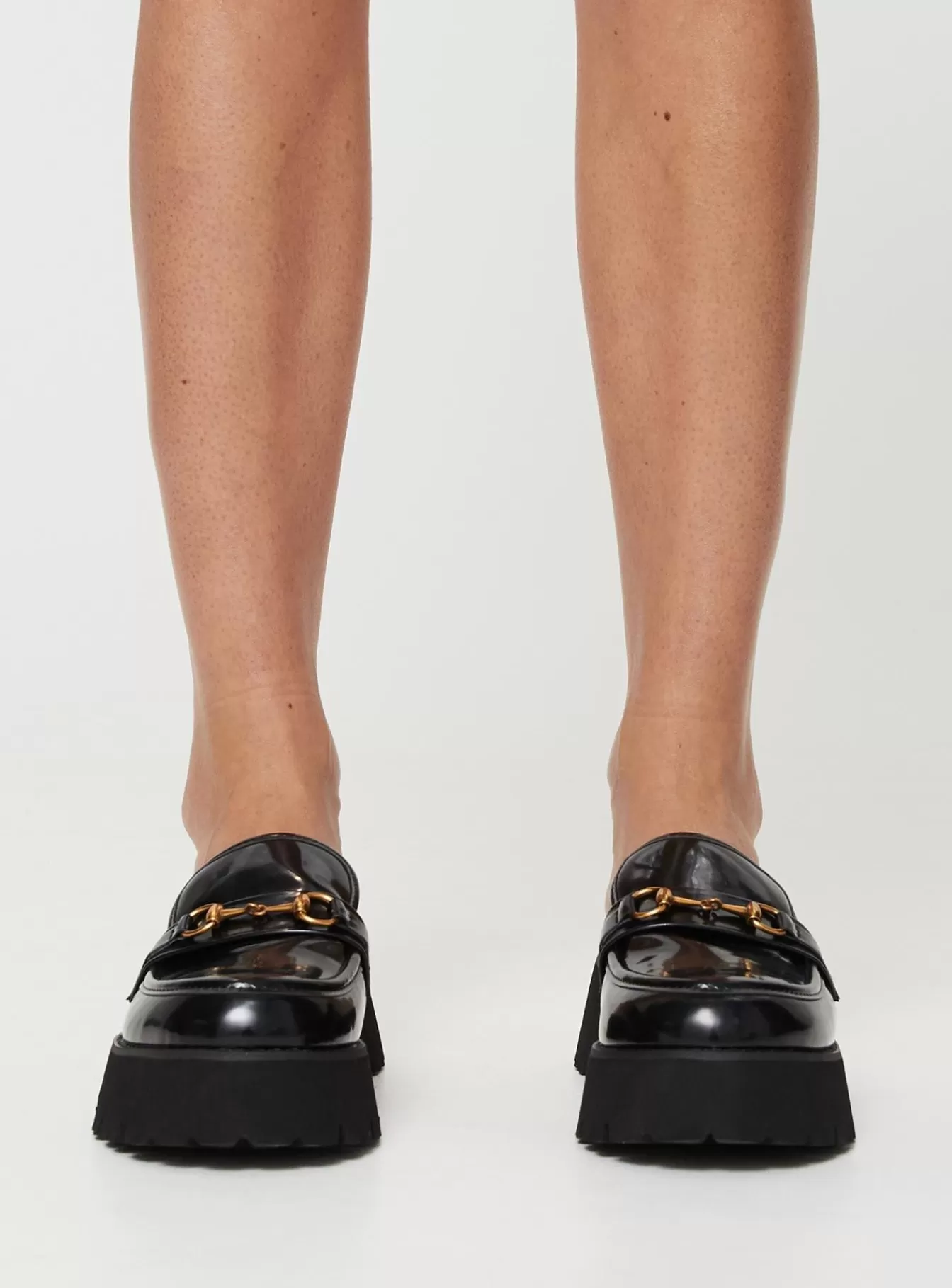 Princess Polly Loafers | Lidia Mule Loafers Black