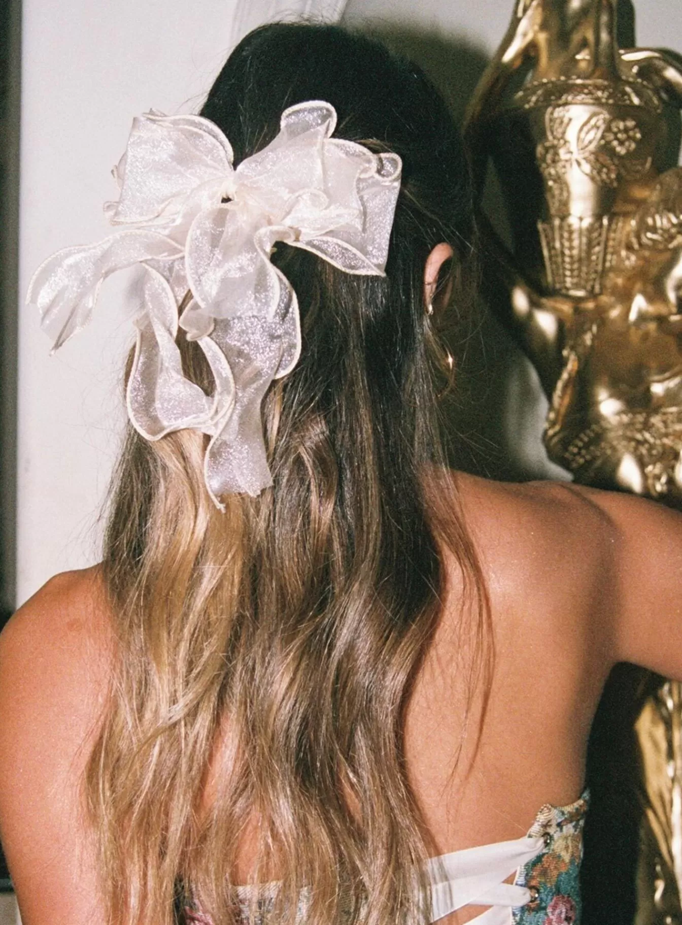 Princess Polly Hair Accessories | Linney Hair Bow Beige